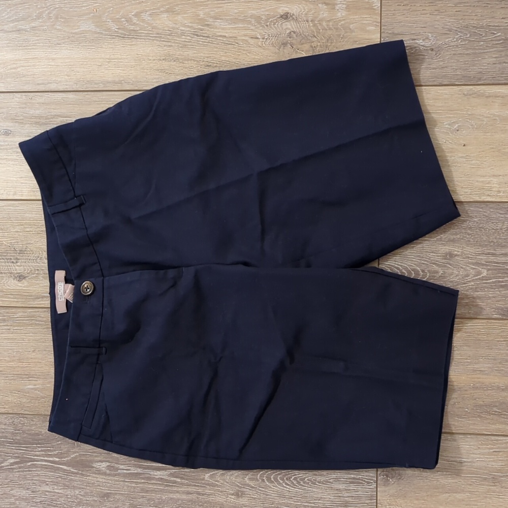 Chico's Navy Shorts Sz 2 = 12